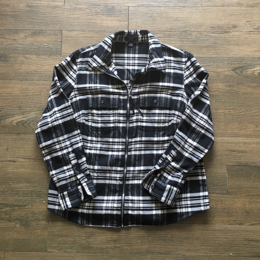 Chaps Flannel with Zip up detail